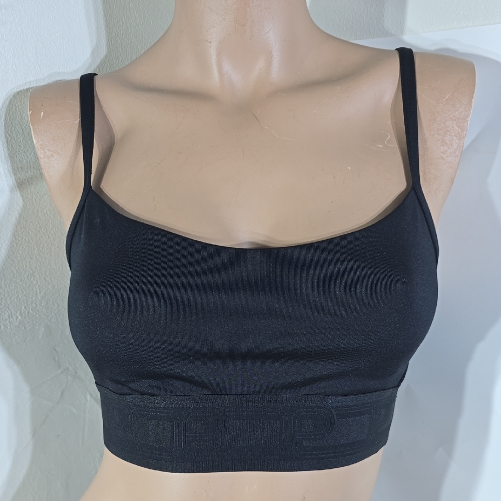 PINK Victoria's Secret Black Sport Bra Top Size Small